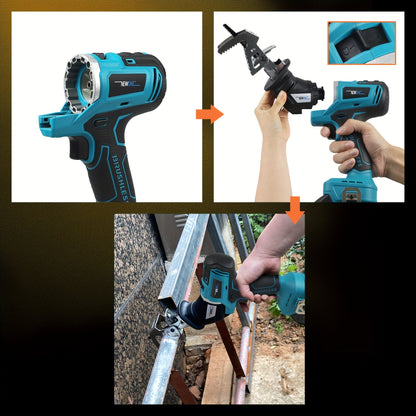 Multitool – Multifunctioneel Gereedschap – Elektrisch Zakmes – Accu Multitool – Boorhamer – Brushless Motor – 9-in-1 Set Met LED Verlichting