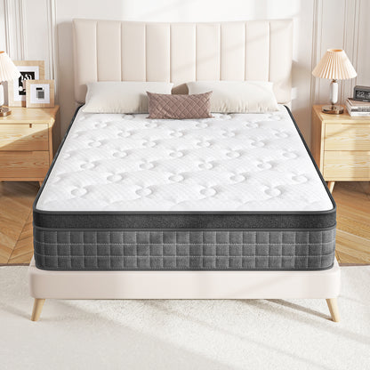 Mattress Pressure Relief Extra Long Twin Mattresses with Breathable Memory Foam & Individual Pocket Spring