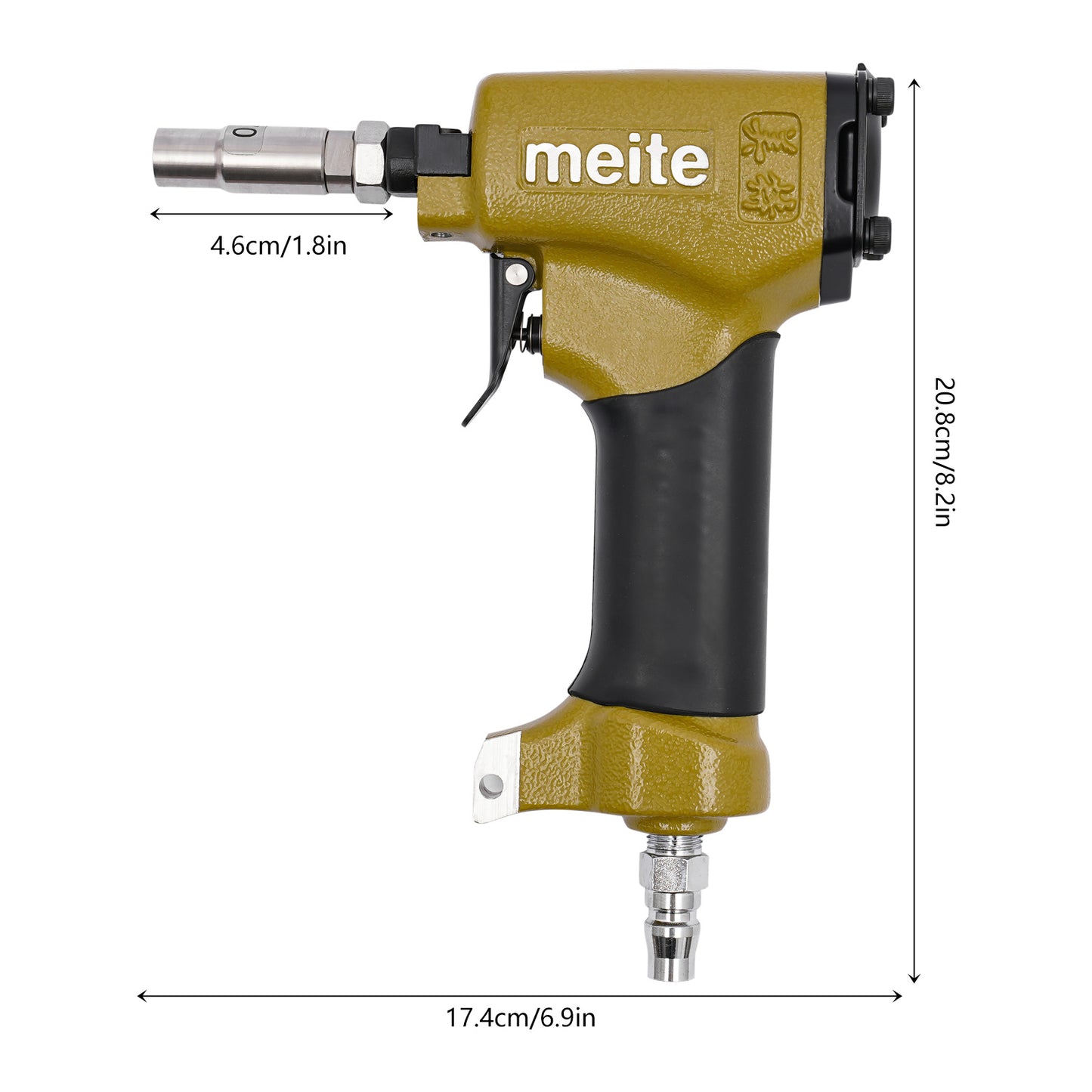 Pneumatische Nietmachine – Nietpistool – Tackergun – Klusapparaat – Meubelmaker Gereedschap – Aluminiumlegering – Hoog Nietcapaciteit 54 Nieten – Lichtgewicht Compact Design