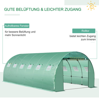 Kassenfolie – Broeikasfolie – Tuinfolie – Foliekas – Kasbedekking – Waterdicht PE Materiaal – UV-Bestendig 600x300x200 cm