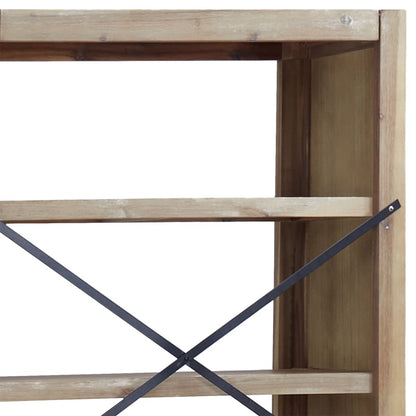 Boekenkast – Boekenrek – Opbergkast – Vakkenkast – Stellingkast – 170 cm Hoog – Massief Acaciahout & MDF