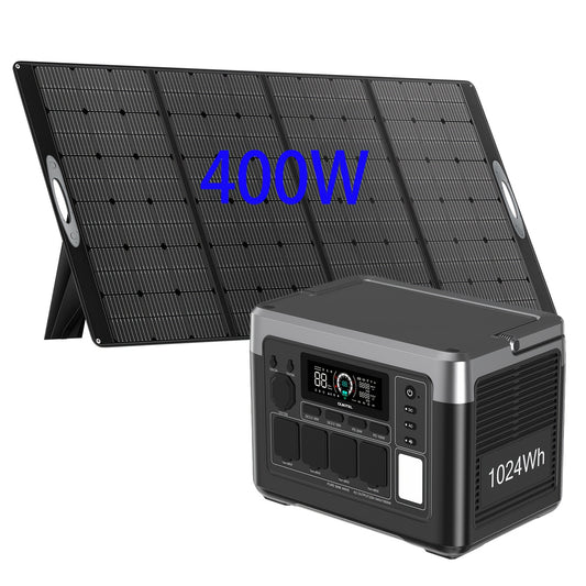 Draagbare Zonne-Generator – Powerstation – Solar Generator – Noodstroom – Camping Accu – 1024Wh Capaciteit – Snelle Oplaadfunctie 0-80% in 45 Min