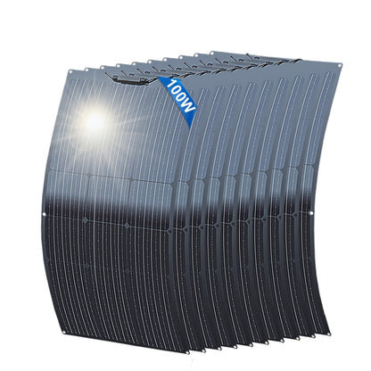 Zonnepaneel – Solar Panel – Zonnecellen – Flexibel Zonnepaneel – Batterijlader – 1000W Vermogen – Monokristallijn Silicium