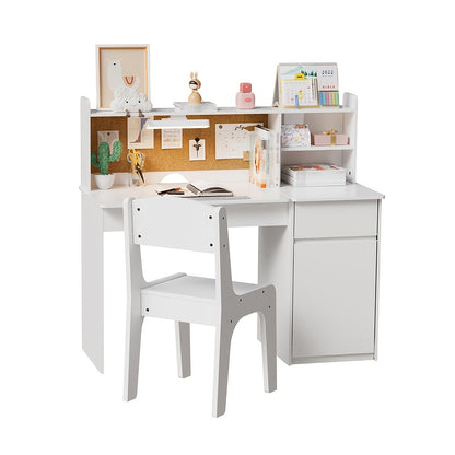 Bureau – Schrijftafel – Computertafel – Werktafel – Desk – Kantelbaar Tafelblad 0°-40° – Compact 90x38x100 cm – Duurzaam Kunsthout – Ruime Opbergruimte met Laden en Planken