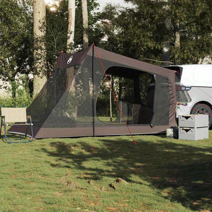 Autotent 2-Person Lightweight Camping Tent - Easy Setup, Durable Brown & Black Design with Mesh Ventilation, Zipper Closure for Outdoor Hiking, Fishing, Picnics, Hiking Shelter | Compact Design | Easycarry Bag, Camping Access