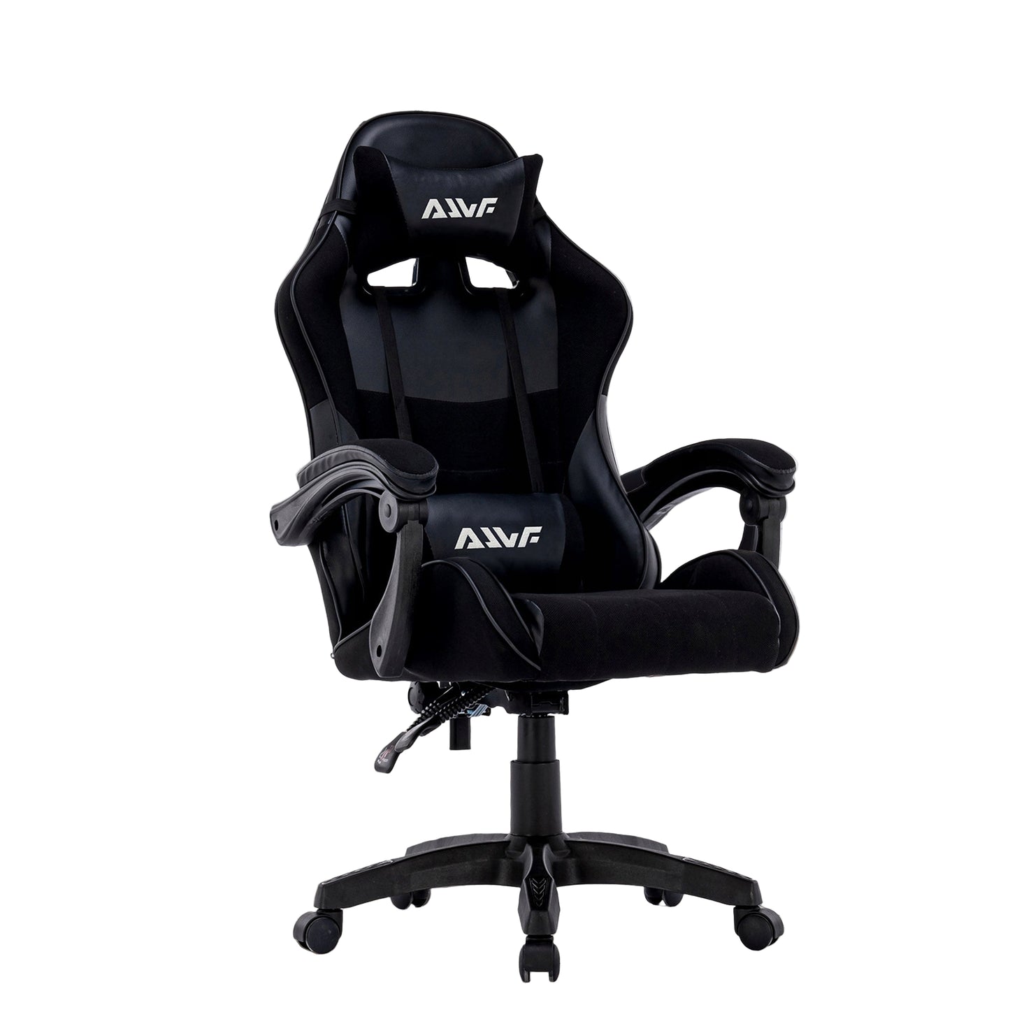 Gamestoel – Gaming Stoel – Game Stoel – Gaming Chair – Bureaustoel – Verstelbare Rugleuning – Ergonomisch Met Hoofd- En Lendensteun – 360° Draaibaar – Kunstleer Zwart