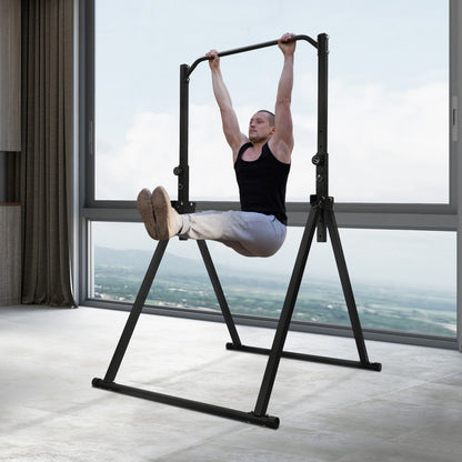 Pull-Up Bar – Optrekstang – Chin-Up Bar – Pull Up Station – Optrekstang Wandmontage – Verstelbare Hoogte 175-230 cm – Carbonstaal 200 kg Draagkracht