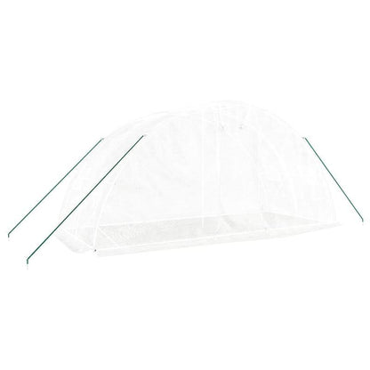 Kas – Serre – Kweekkas – Broeikas – Tuinkas – Witte Stalen Frame – 10 m² Ruimte – 5x2x2,3 Meter Groot