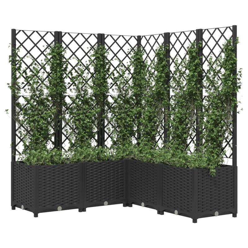 Plantenstandaard – Plantenrek – Klimplant Steun – Bloemenhouder – Latticestructuur – 120x120x136 Cm – Duurzaam Polypropyleen