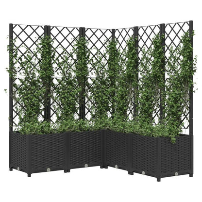 Plantenstandaard – Plantenrek – Klimplant Steun – Bloemenhouder – Latticestructuur – 120x120x136 Cm – Duurzaam Polypropyleen