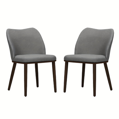 Eetkamerstoel Set – Stoelen – Kuipstoel – Design Stoel – Zwarte Stoelen – Antraciet Grijs – Stevige Constructie – Eenvoudige Montage