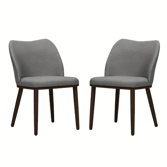 Eetkamerstoel Set – Stoelen – Kuipstoel – Design Stoel – Zwarte Stoelen – Antraciet Grijs – Stevige Constructie – Eenvoudige Montage