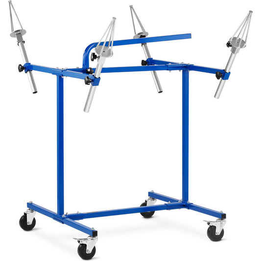 4-Wheel Paint Cart Stand with Swivel Handles
