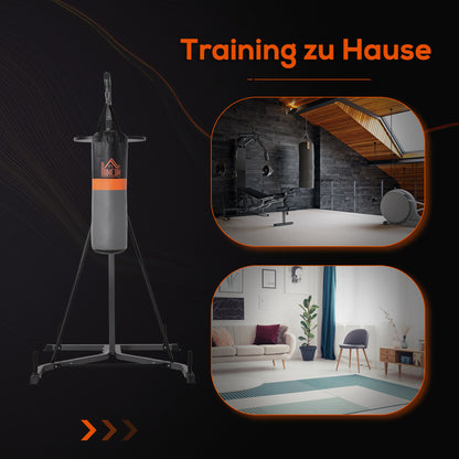 Bokszak Standaard – Bokszakhouder – Punching Bag Stand – Bokspaal – Boksbal – Verstelbare Hoogte 167-187 cm – Inclusief 20 kg Bokszak – Stalen Frame 100 kg Belastbaar
