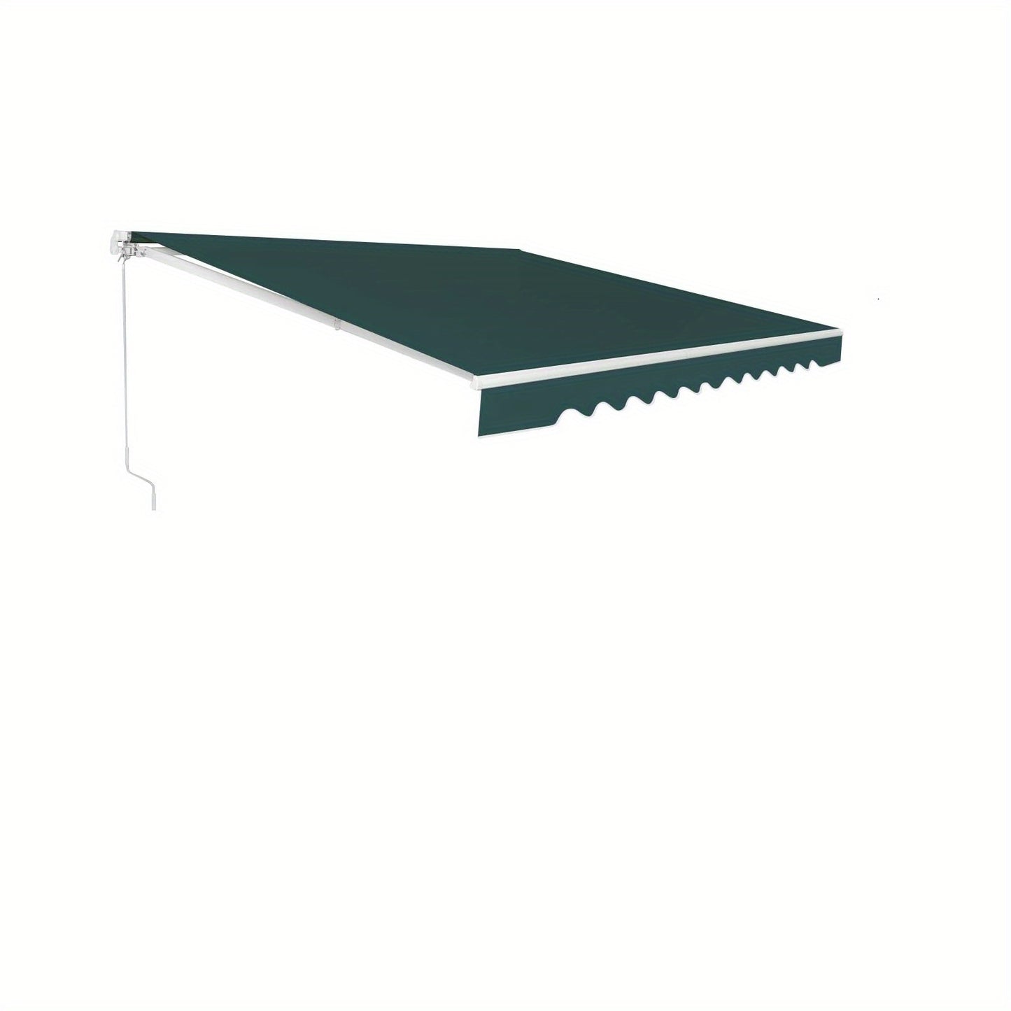 Markies – Zonwering – Uitvalscherm – Luifel – Balkonzonwering – Handmatig Bediening – Aluminium Frame – 360x300 cm – Verstelbare Hoek