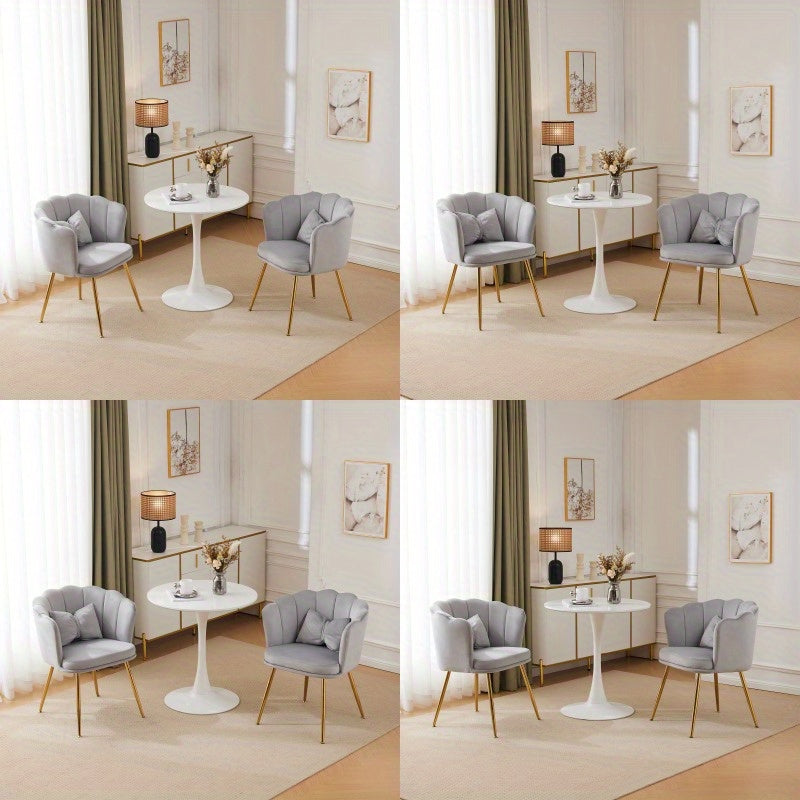 Fauteuil – Zitzetel – Relaxstoel – Armstoel – Velours Bekleding – Uniek Bloemblad Design – Ergonomische Vlinderkussens