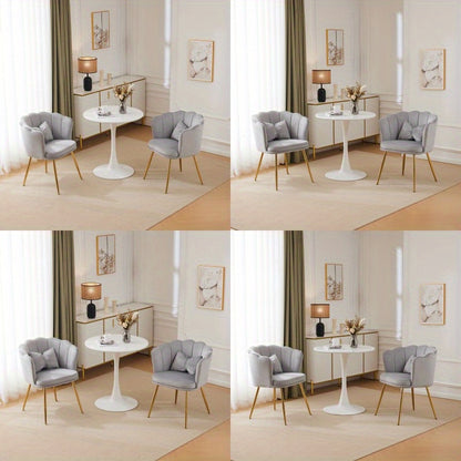 Fauteuil – Zitzetel – Relaxstoel – Armstoel – Velours Bekleding – Uniek Bloemblad Design – Ergonomische Vlinderkussens
