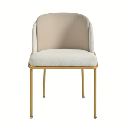 Moderne Eetkamerstoelen – Stoelen Zonder Armleuningen – Design Stoelen – Comfortabele Stoelen – Blauw – Verstelbare Voeten – Stevig Metalen Frame