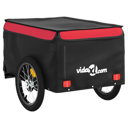 Fietskar – Fietsaanhanger – Bagagekar – Lastenaanhanger – Transportkar – Met Staalframe – Draaggewicht 45 kg