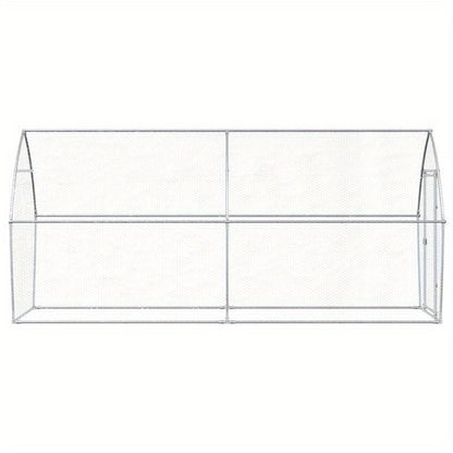Dierenkooi – Konijnenhok – Knaagdierkooi – Kleine Dierenren – Huisdierenkooi – Metalen Frame – 400x105x182 cm – Weerbestendig – Veilig Slot