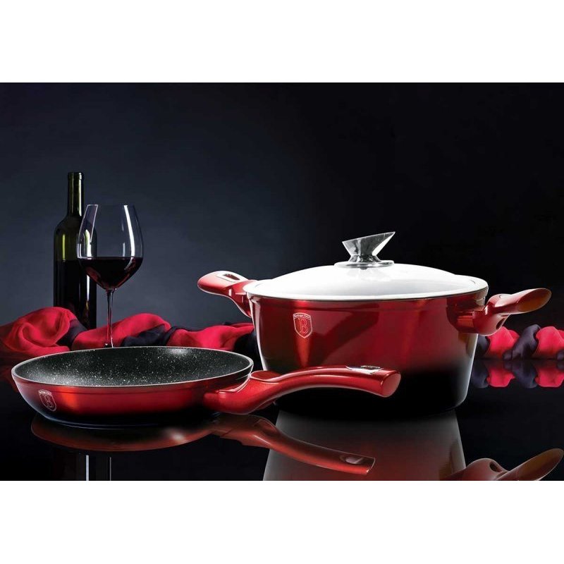 Berlinger House Metallic Black Burgundy Line 15 Elements BH-1632