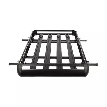 Universele Aluminium Dakdrager Mand – Dakkoffer – Autodrager – Dakbak – Rooftop Cargo Carrier – 140 cm – Verstelbaar – Sterk & Duurzaam – Zwart
