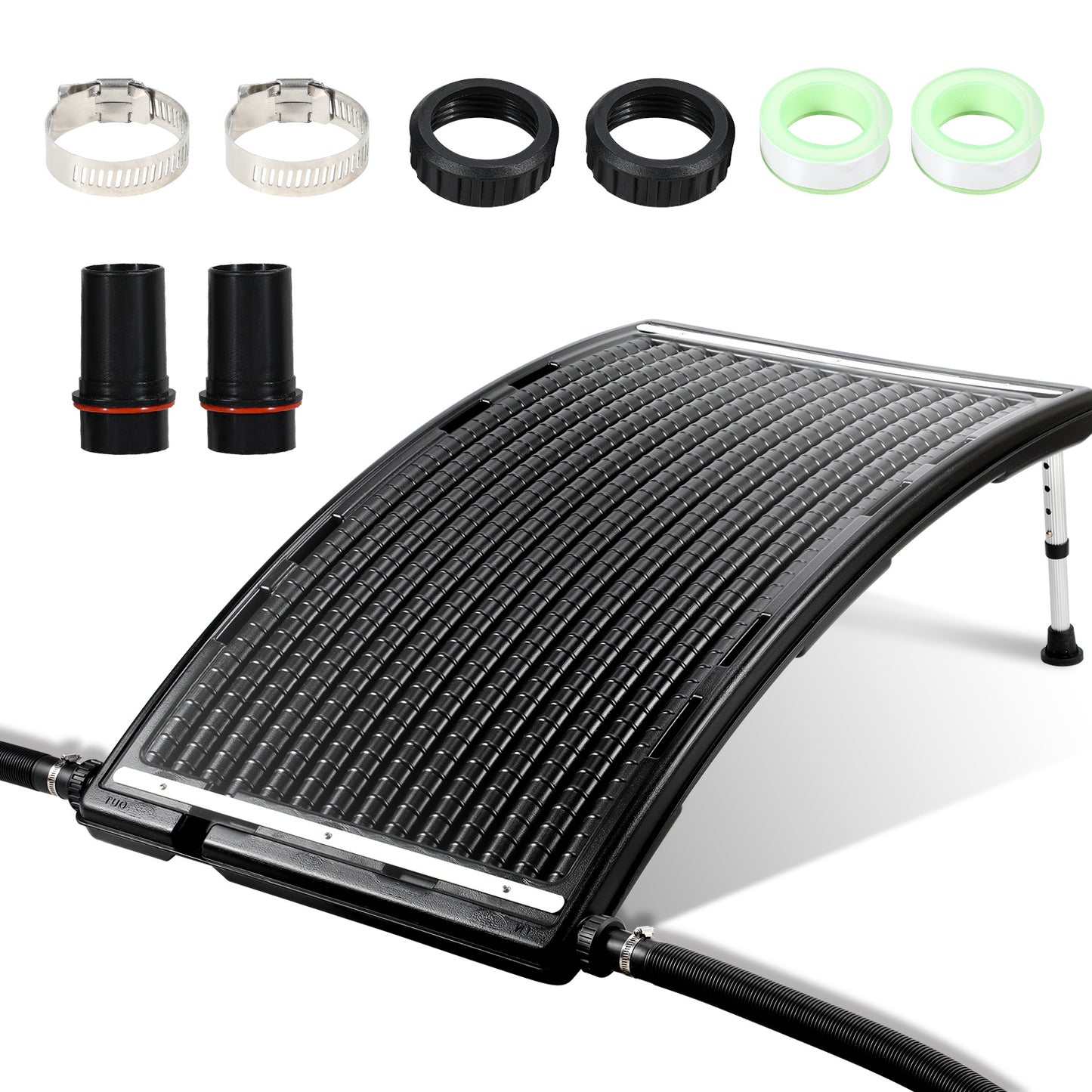 Solar heating Pool heater Heating mat Pool solar panel Solar diverter Solar collector Solar heating pool Solar panel with stand Pool solar absorber Pool heating for pool 15L Solar panel pool Solar Solar solar heater swimming