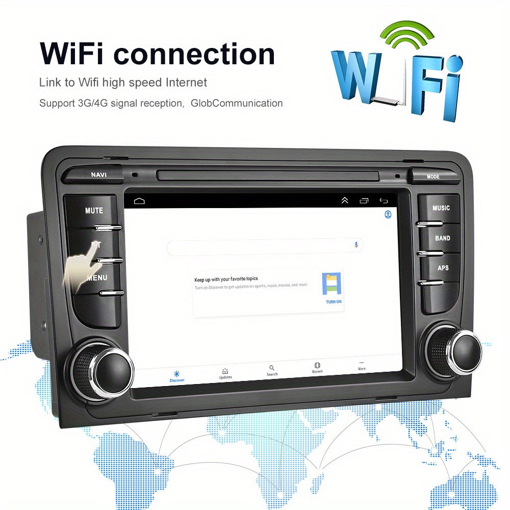 Double DIN Autoradio – Multimedia Systeem – Auto Radio – Navigatie Unit – Carplay Android Auto – 7 Inch HD Touchscreen – Draadloos CarPlay & Ahd Achteruitrijcamera