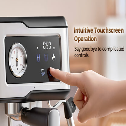 Espressomachine – Koffiezetapparaat – Espressoapparaat – Latte Macchiato Maker – Cappuccino Machine – 20 Bar Pompdruk – LCD Touchscreen Met Melkopschuimer