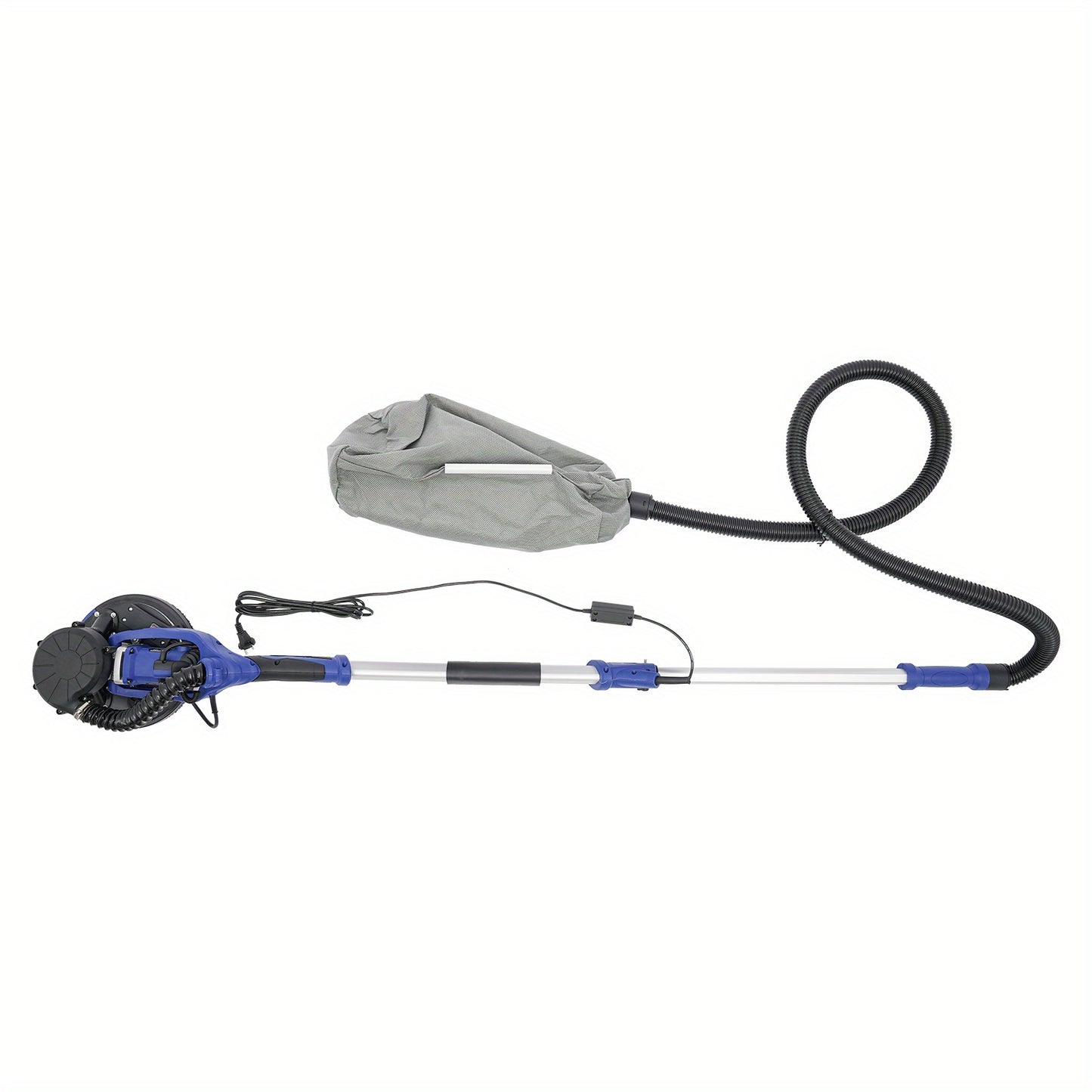 Handmatig Schuur Systeem Gipsplaat Schuurmachine Schuurpad Telescoopsteel Stofafzuiging – Aluminium Legering Frame – Verstelbare Lengte 1,2-2,2m Sapphire Blauw