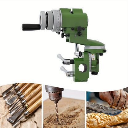 Slijpsteenhouder – Slijperhouder – Haakse Slijperhouder – Slijpmachine Houder – Draaibank Houder – Universeel – IJzeren Behuizing – 25 Mm Fijne Afstelling – Groen