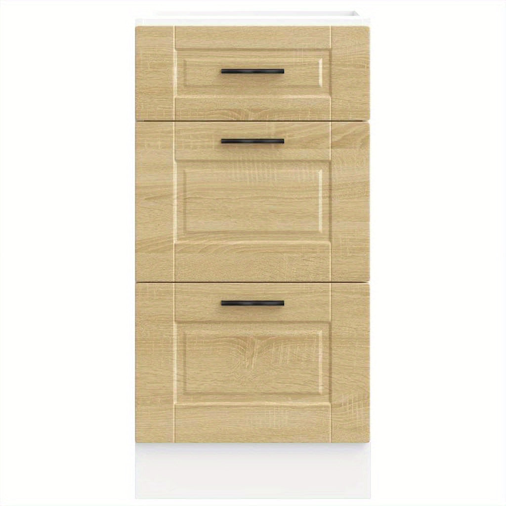 Kitchen base cabinet Porto Sonoma oak wood material Side Cabinet Organizer Storage Cabinet Storage Box for Bedroom, Living Room, Bathroom, Home Furniture