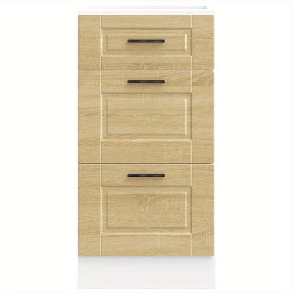 Kitchen base cabinet Porto Sonoma oak wood material Side Cabinet Organizer Storage Cabinet Storage Box for Bedroom, Living Room, Bathroom, Home Furniture