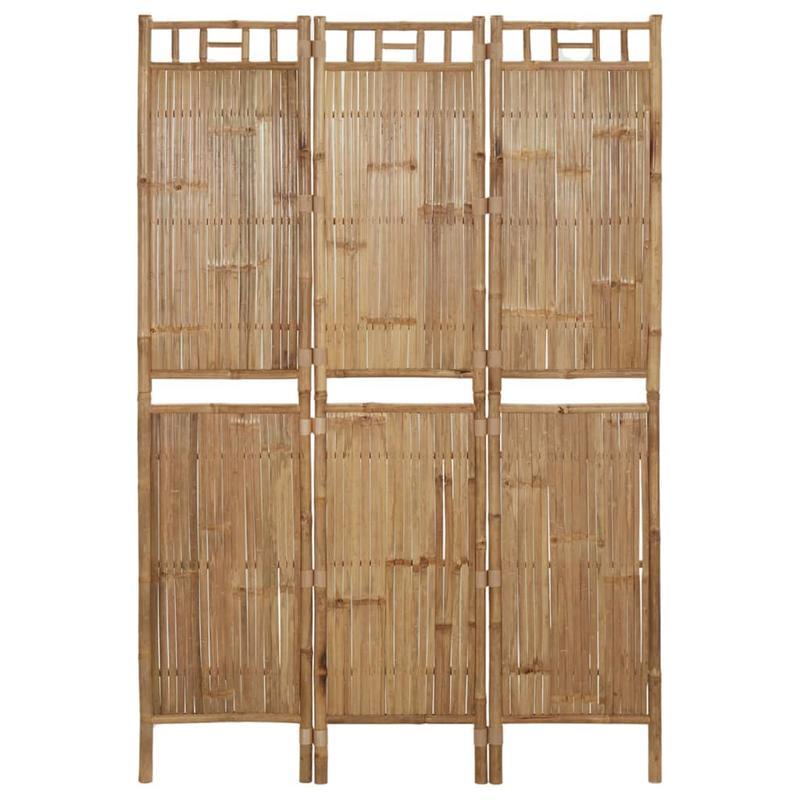 Bamboe Kamerscherm – Roomdivider – Scheidingswand – Kamerscheiding – Bamboescherm – Natuurlijke Bruine Kleur – 120 x 180 cm – 3 Panelen – Lichtgewicht & Flexibel