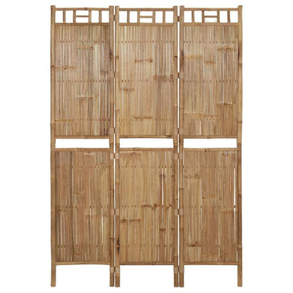 Bamboe Kamerscherm – Roomdivider – Scheidingswand – Kamerscheiding – Bamboescherm – Natuurlijke Bruine Kleur – 120 x 180 cm – 3 Panelen – Lichtgewicht & Flexibel