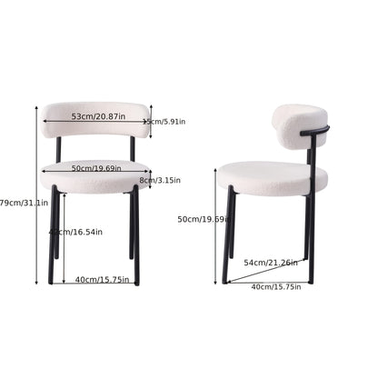 Eetkamerstoelen – Stoelen – Kuipstoelen – Bistrostoelen – Keukenstoelen – Velvet Bekleding – Zwart Metalen Onderstel