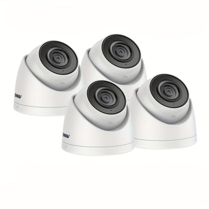 Beveiligingssysteem – Camera Set – CCTV Systeem – Observatiesysteem – Surveillance Kit – 8-Kanaals DVR met 4TB HDD – 4x 1080p Full HD Camera’s met Nachtzicht en AI Mens-/Voertuigdetectie