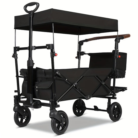 Bolderkar – Trolley – Steekwagen – Boodschappentrolley – Transportwagen – 100 kg Draagvermogen – 110L Oxford Nylon - QUORE