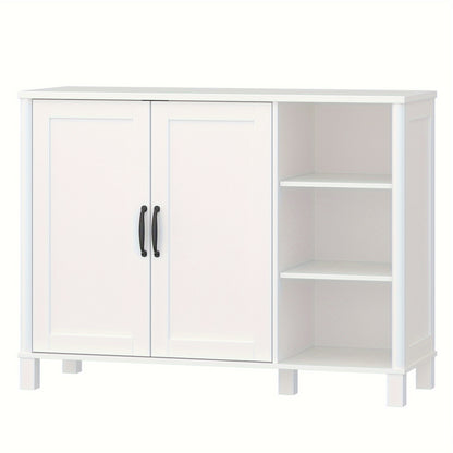 Badkast – Opbergkast – Keukenkast – Woonkamerkast – Badkamermeubel – Wit Design – Verstelbare Plank – 2 Deuren
