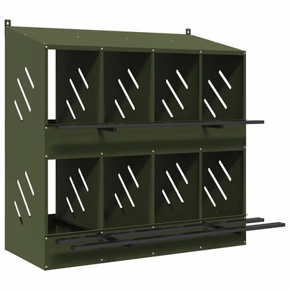 Huisdierenkooi – Kleine Dierenkooi – Vogelkooi – Hamsterkooi – Eekhoornkooi – Groen Dolphin Design – Metalen Frame – 8 Compartimenten – Binnen en Buiten Gebruik