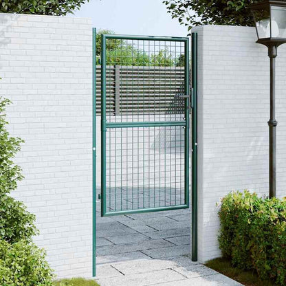 Groene Stalen Poort – Tuinpoort – Sierpoort – Afsluitpoort – Terraspoort – Duurzaam Staal – Afmeting 100x150 cm