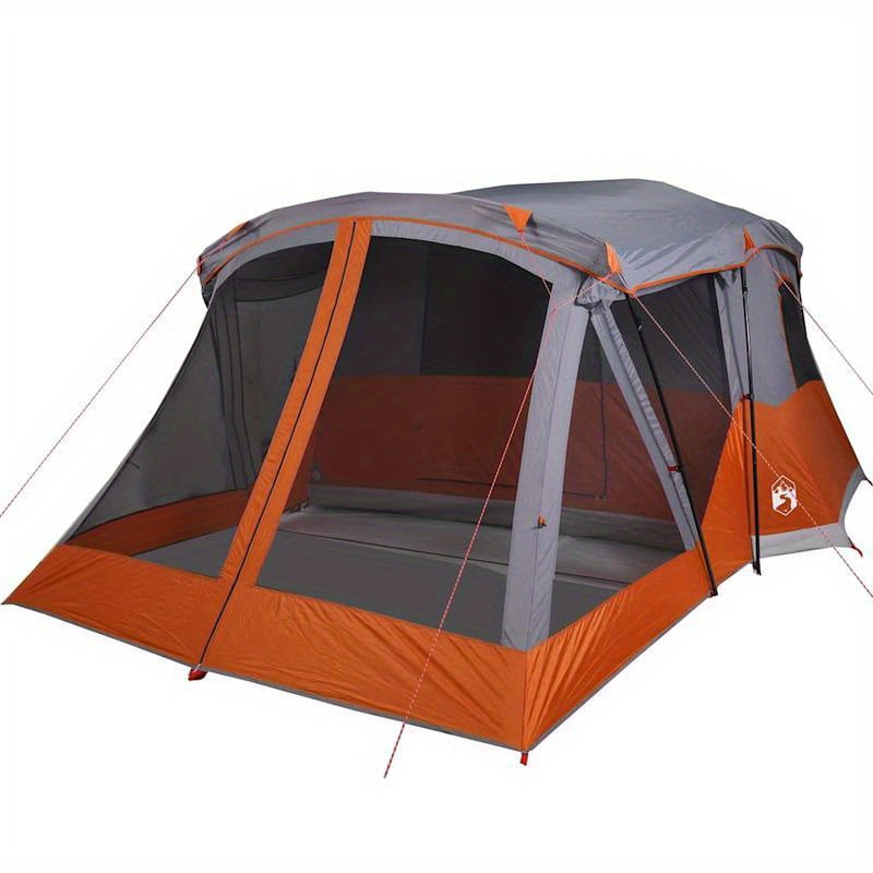 4-persoonstent – Kampeertent – Koepeltent – Iglo Tent – Festival Tent – Oranje Kleur – Duurzaam Polyester – Voorzien Van Voorkamer