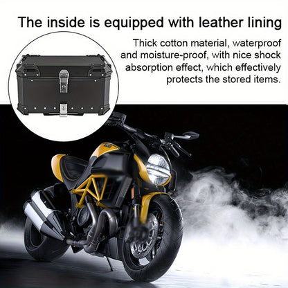 Achterkoffer Motor – Bagagebox – Topkoffer – Motorbox – Motorrugzak – 65L Aluminiumlegering – Waterdicht & Schokabsorberend