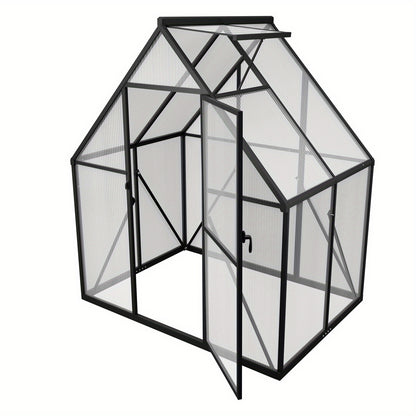Kweekkas – Broeikas – Tuinkas – Plantenkas – Serre – Aluminium Frame – Versterkte Fundering – Dakraam & Deur – 125x180x195 cm