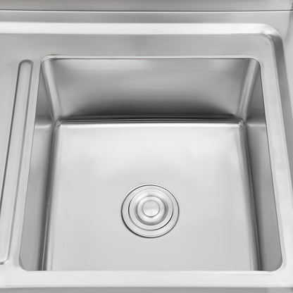 Spoelbak – Vaatbak – Gootsteen – Wasbak – Spoelbakkeuken – RVS – Vrijstaand – Grote Capaciteit 81,5L – Duurzaam 304 Roestvrijstaal