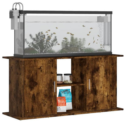 Aquariumstandaard – Visbakstandaard – Aquariummeubel – Aquariumtafel – Aquarium Onderstel – Heavy-Duty Geperst Hout – Ruime Afmeting 121x41x58 cm – Stabiel Rookeiken Design