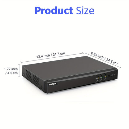 8-kanaals beveiligingssysteem – camerasysteem – bewakingsset – CCTV kit – beveiligingscamera’s – AI intelligente detectie – 1TB opslag – nachtzicht 20 meter