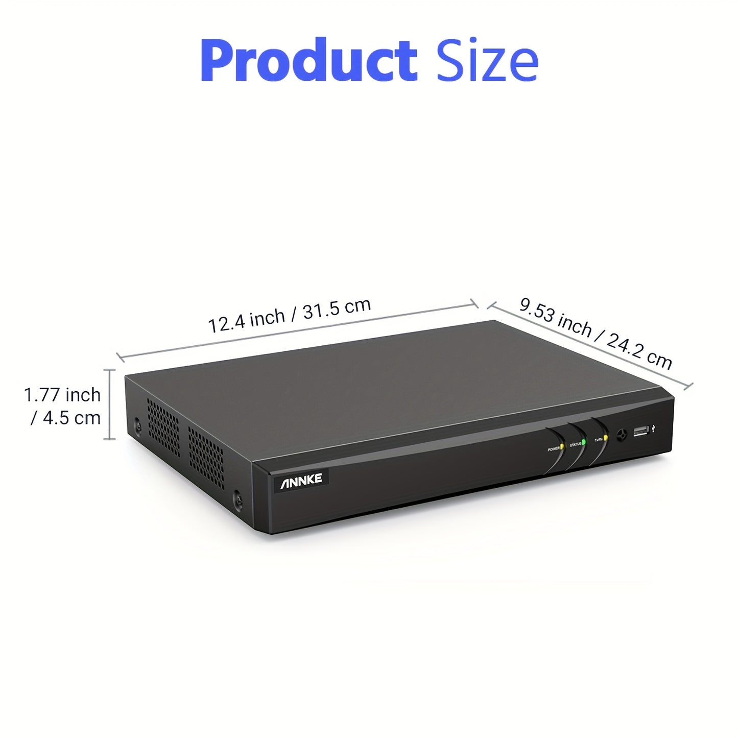 Beveiligingssysteem – Camerabeveiliging – Bewakingsset – CCTV Camera – Surveillance Kit – 8-kanaals DVR – 2TB HDD Opslag – AI Mens- en Voertuigdetectie