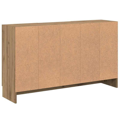Simple Sideboard, Spacious Storage Cabinet with Display Shelf, Suitable for Kitchen, Living Room, Stylish Furniture, Provides Additional Storage Space And Home Decoration, Ensures Safety. Dresser 120X30.5X70 Cm Worked Artisan