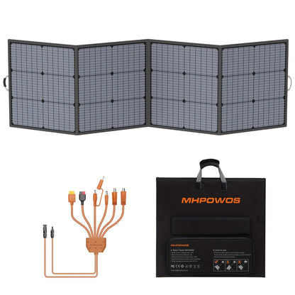 Zonnepaneel – Solar Panel – Zonnestroompaneel – Draagbaar Zonnepaneel – Opvouwbaar Zonnepaneel – 220W Vermogen – 23,5% Efficiëntie en 40V Output